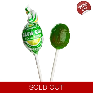 Charms Sour Apple Blow Pop - Bubble Gum Filled Lollipop